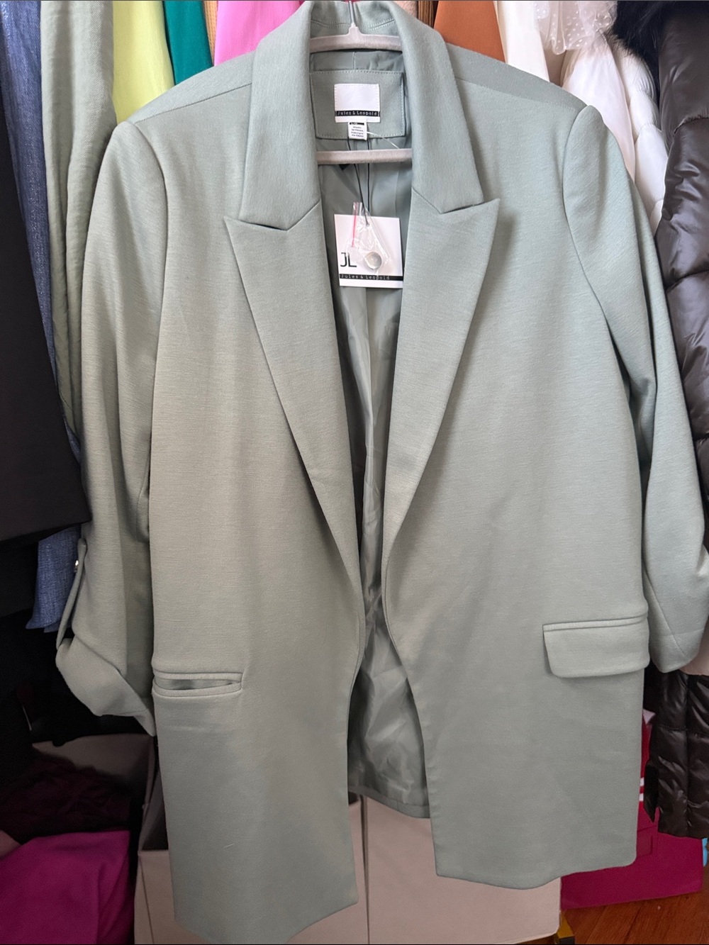 Jules & Leopold Sage Green Women's Blazer